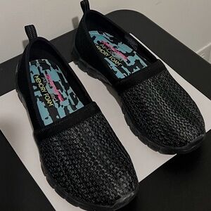 New Skechers Black Flats with Memory Foam